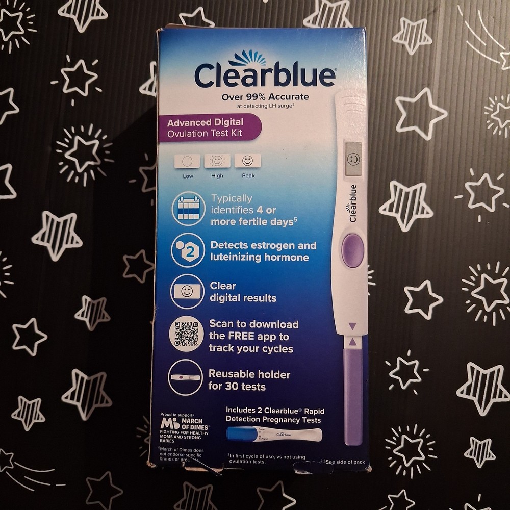 Clearblue Advanced Digital Ovulation Test Kit 30 Ovulation +Two Pregnancy Tests
