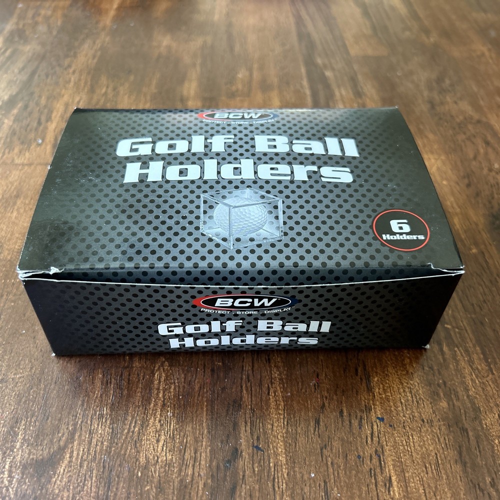 BCW Golf Ball Square - Holder & Display Case (Box of 6 Cubes)