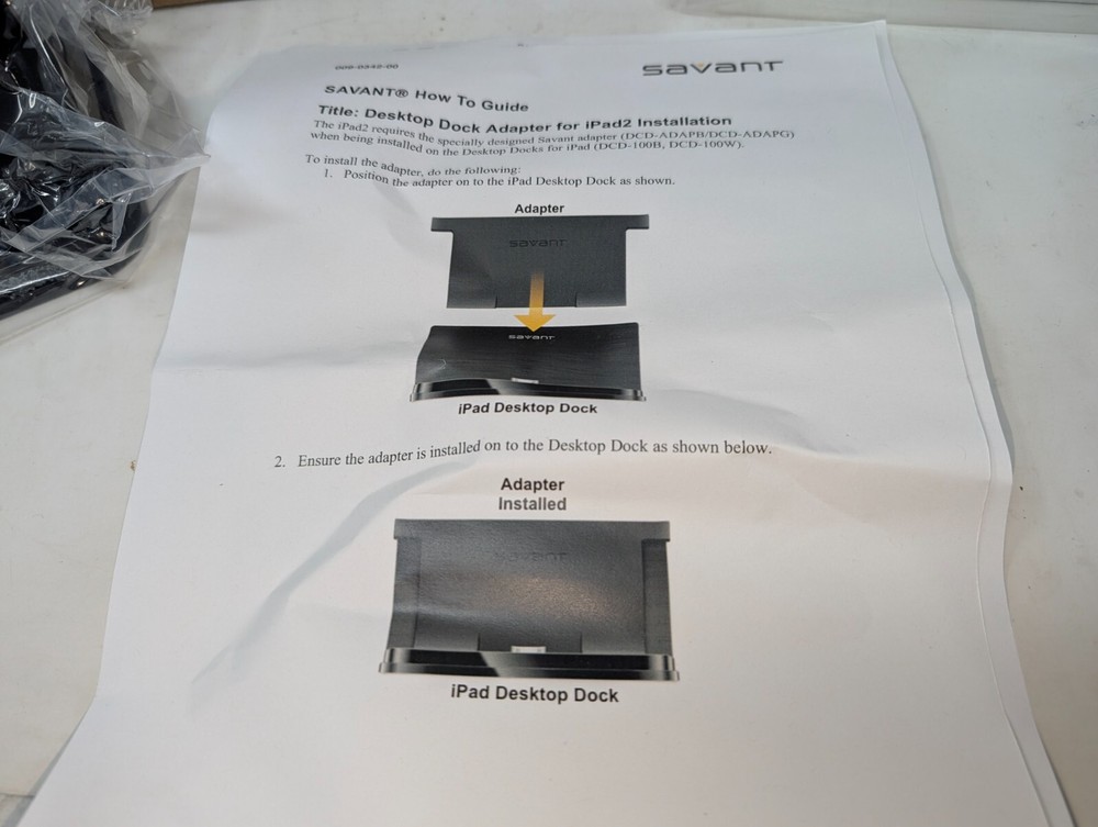 Savant DCD-100B-06 Table Top Charging and Control Dock