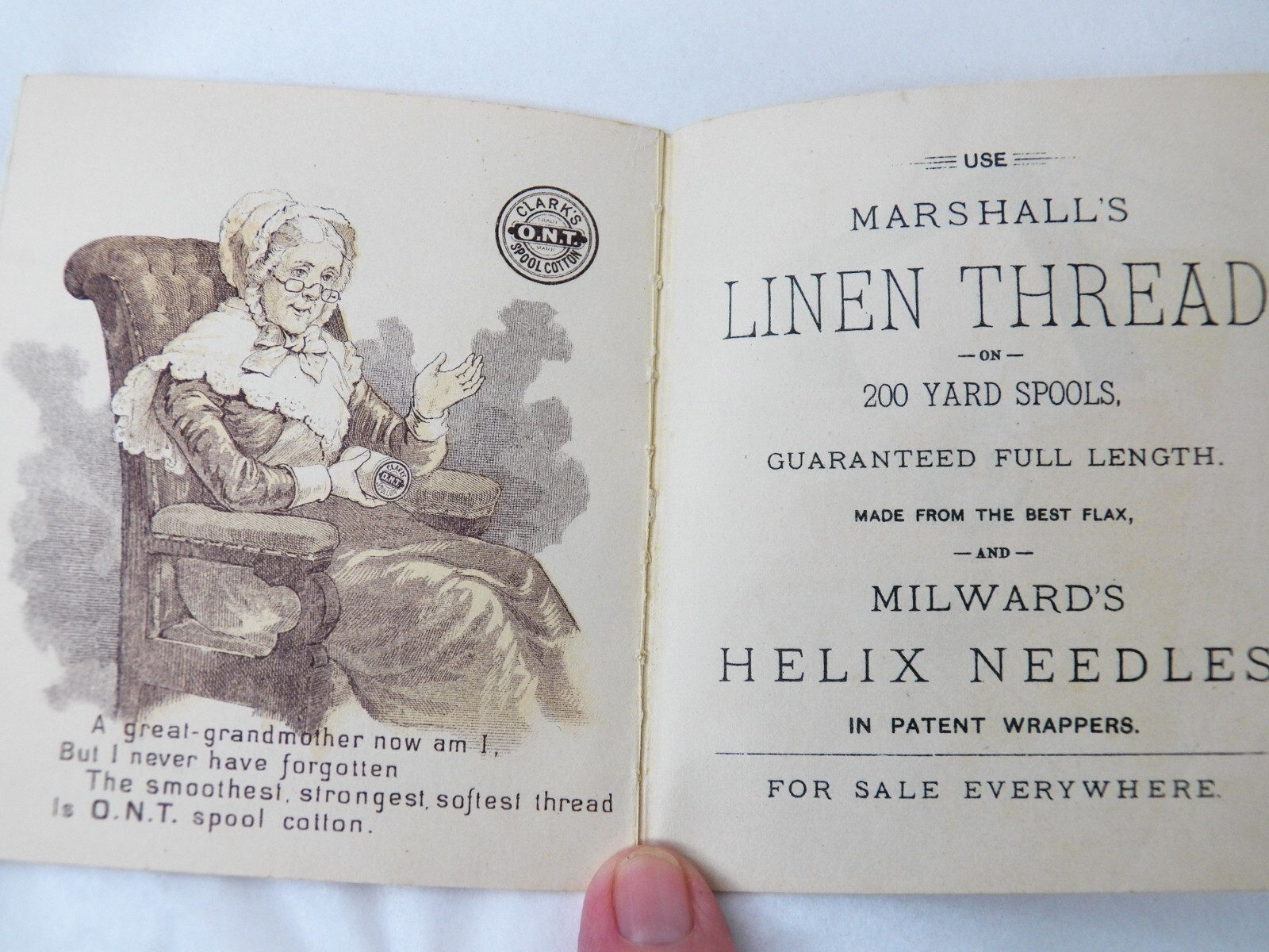 O.N.T ADVERTISING PAMPHLET, GRANDMOTHER'S STORY