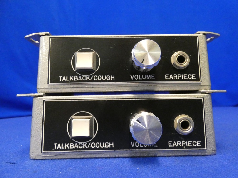 Daltech Announcers Talkback Boxes w/Cough Buttons, Volume Control QTY 2