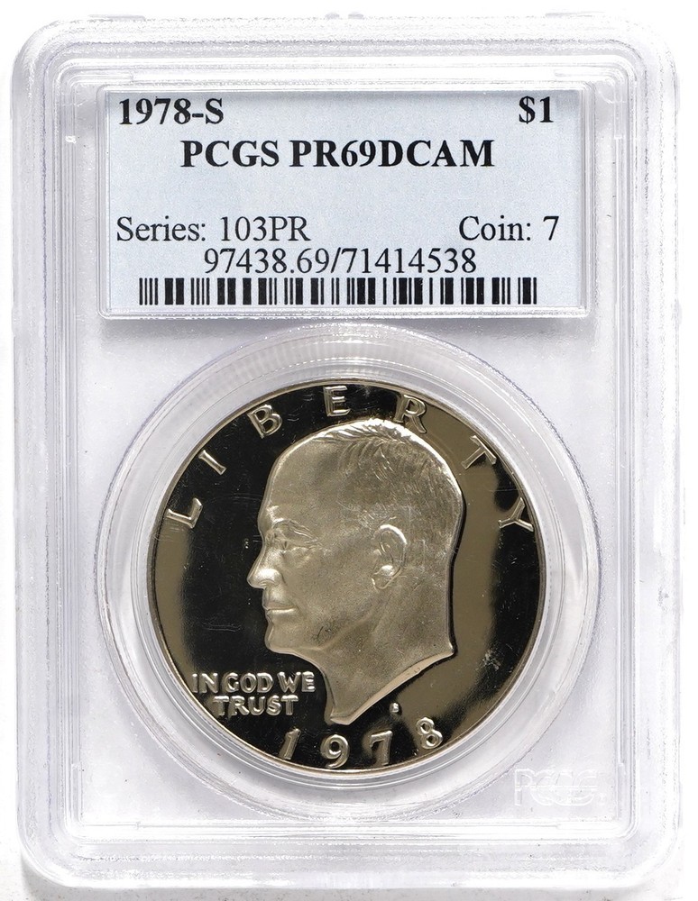 1978 S Eisenhower Dollar PCGS PR69DCAM