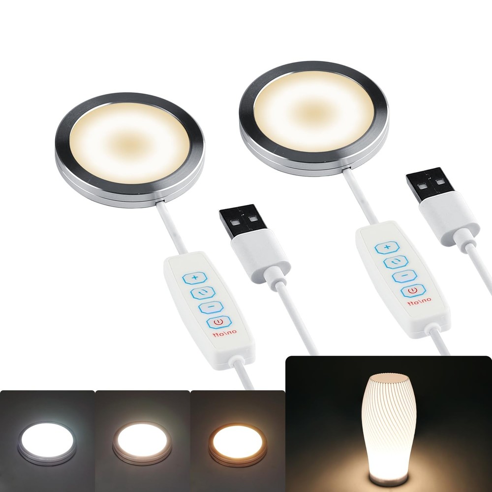 2 Set 3D Printer LED Lamp Kit 001 3 Colors Adjustable, Compatible Multicolor