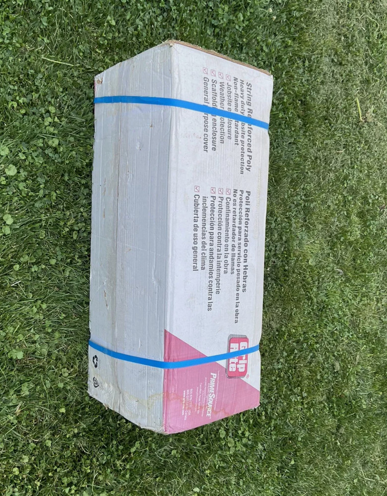 20' x 100' String Reinforced Poly Sheeting Plastic Grip Rite