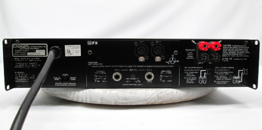 Crown Macro-Tech 1200 Two-Channel Power Amplifier #532