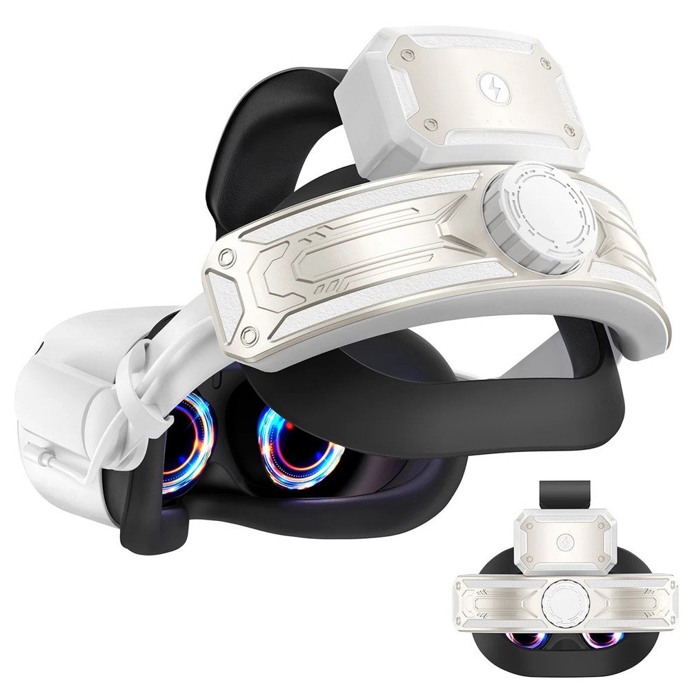 Elite Head Strap with Battery for Meta Quest 2 Adjustable VR Headset Accessory