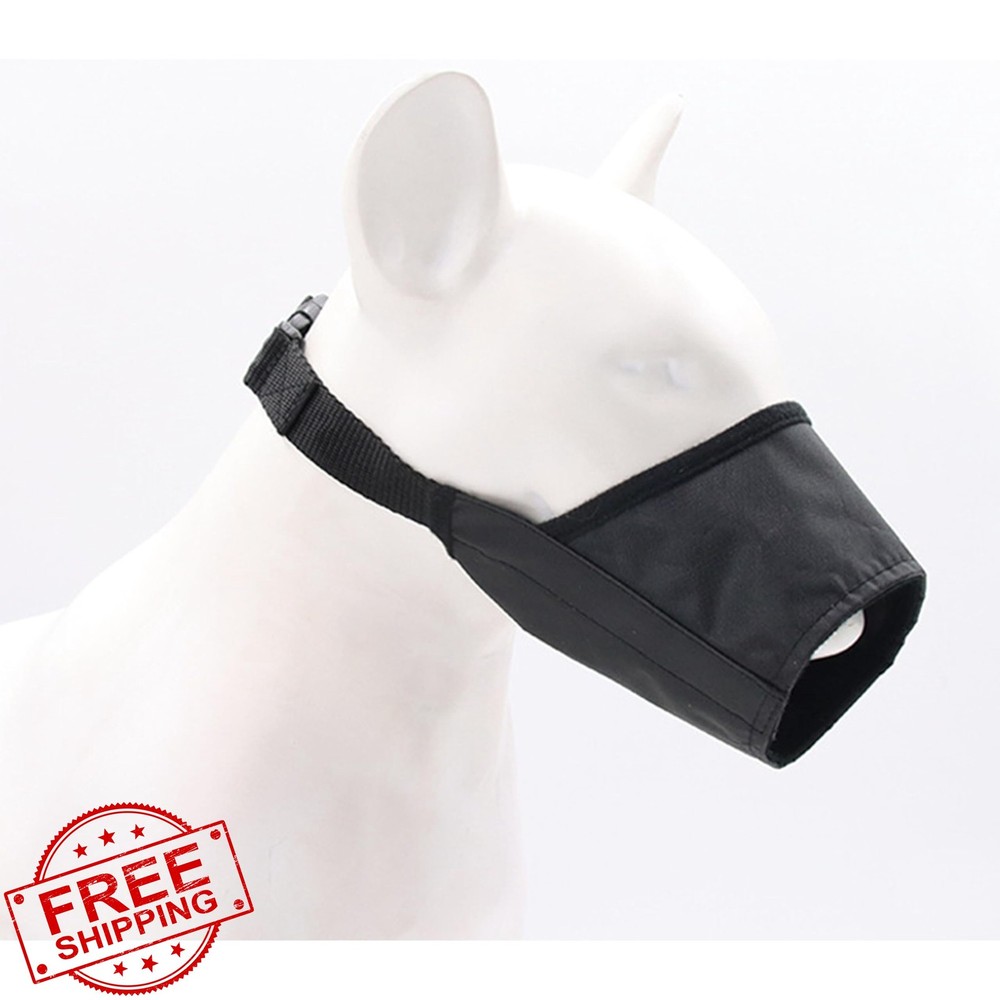 Black Nylon Dog Muzzle S Prevent Biting Drink