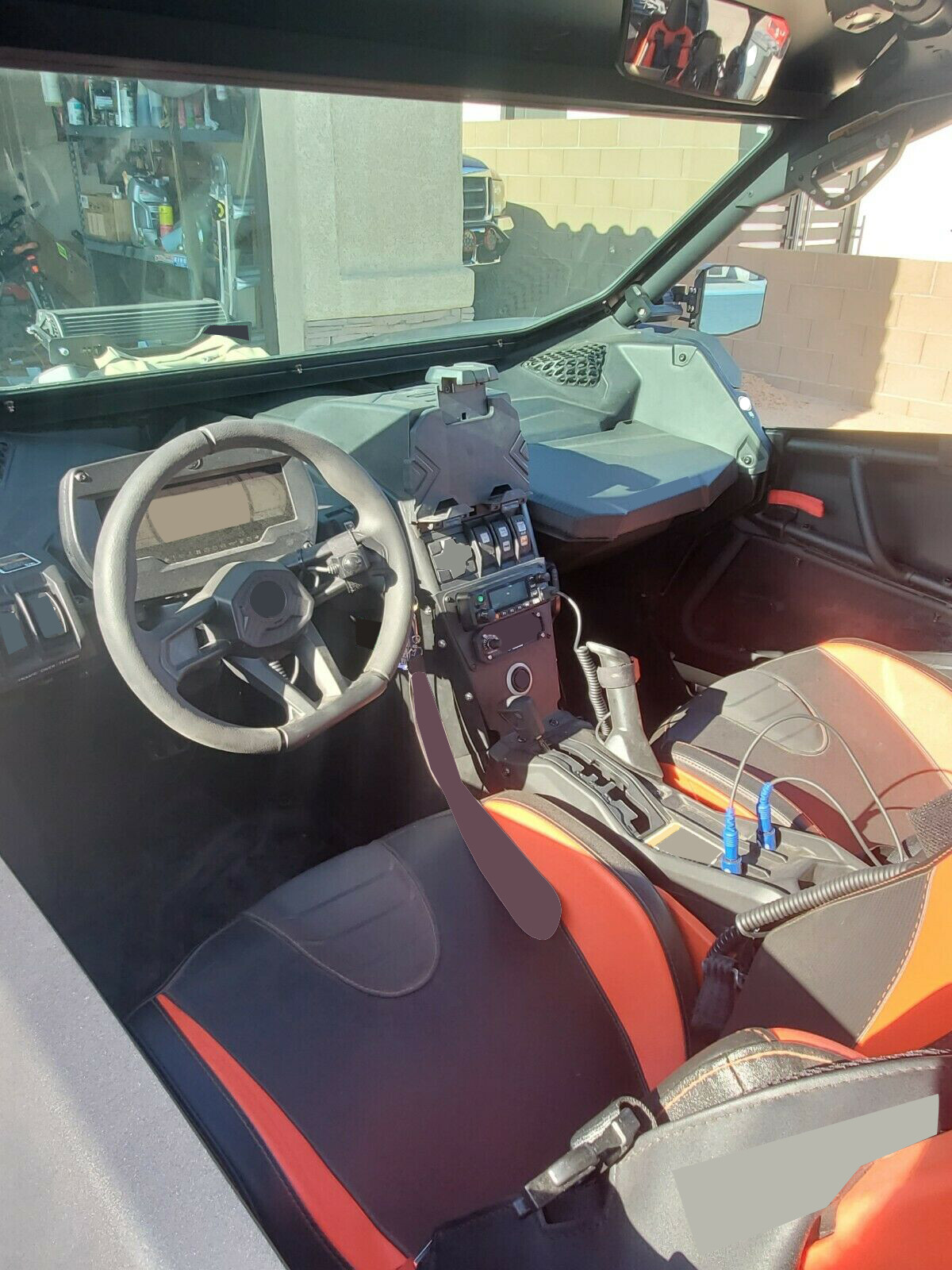 HECASA Glass Windshield Black Full Size For Can Am Maverick X3 UV Protect