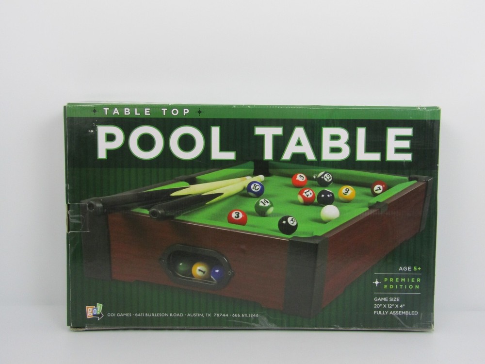 Pool table Snooker Indoor Game Compact Mini Portable Tabletop Play set