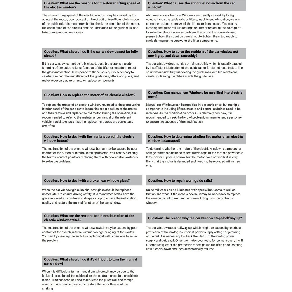 Power Window Regulator For Ford Focus 2000-2007 Front Left with Motor Driver