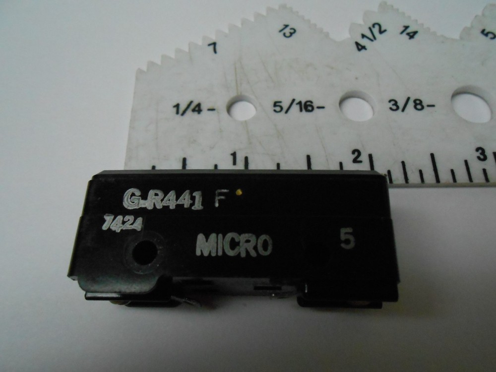 GR441 MICROSWITCH  460AC/250DC 1 POLE SINGLE/NORMALLY OPEN/MONENTARY NOS