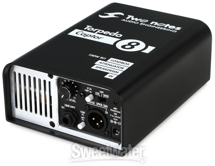 Two Notes Torpedo Captor Reactive Loadbox DI and Attenuator - 8-ohm