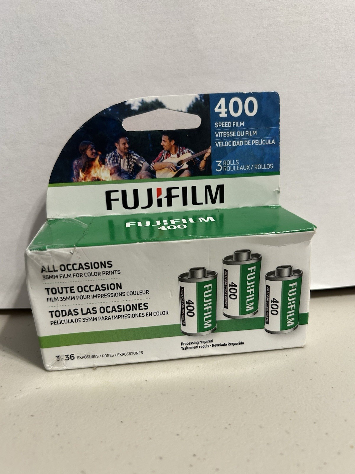 FUJIFILM 400 Color Negative Film (3-Pack, 35mm Roll Film, 36 Ex) Exp. 12/2026