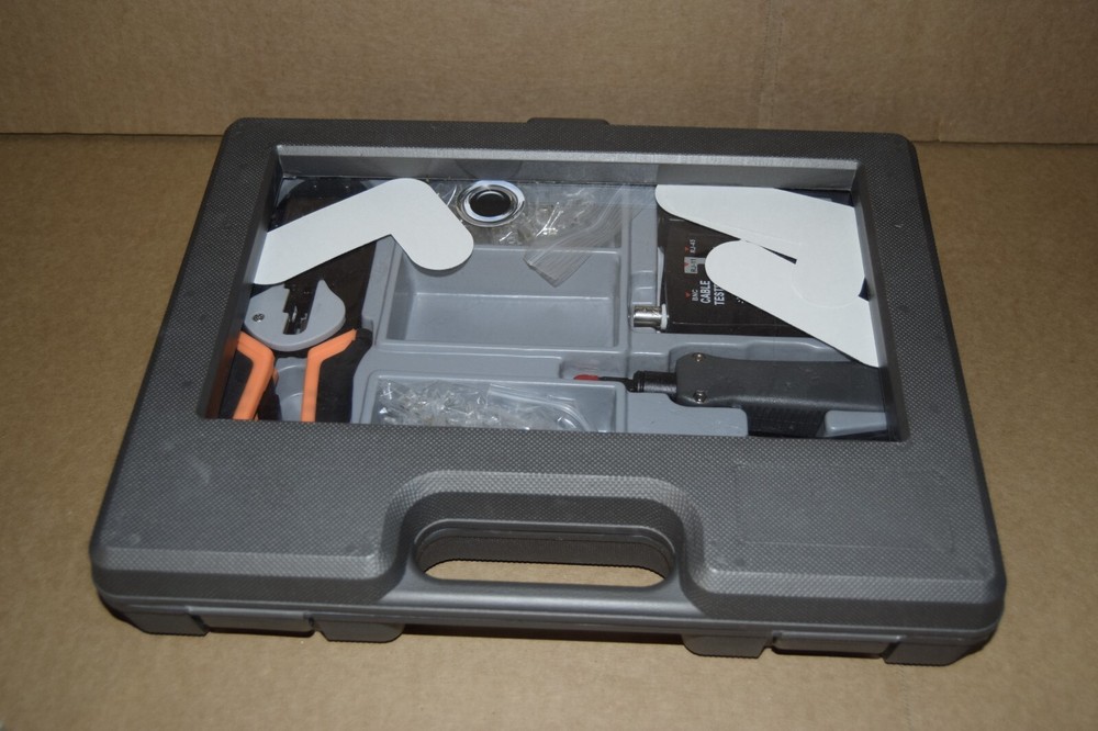 BNC & RJ45 PC Cable Crimper Kit with Tester