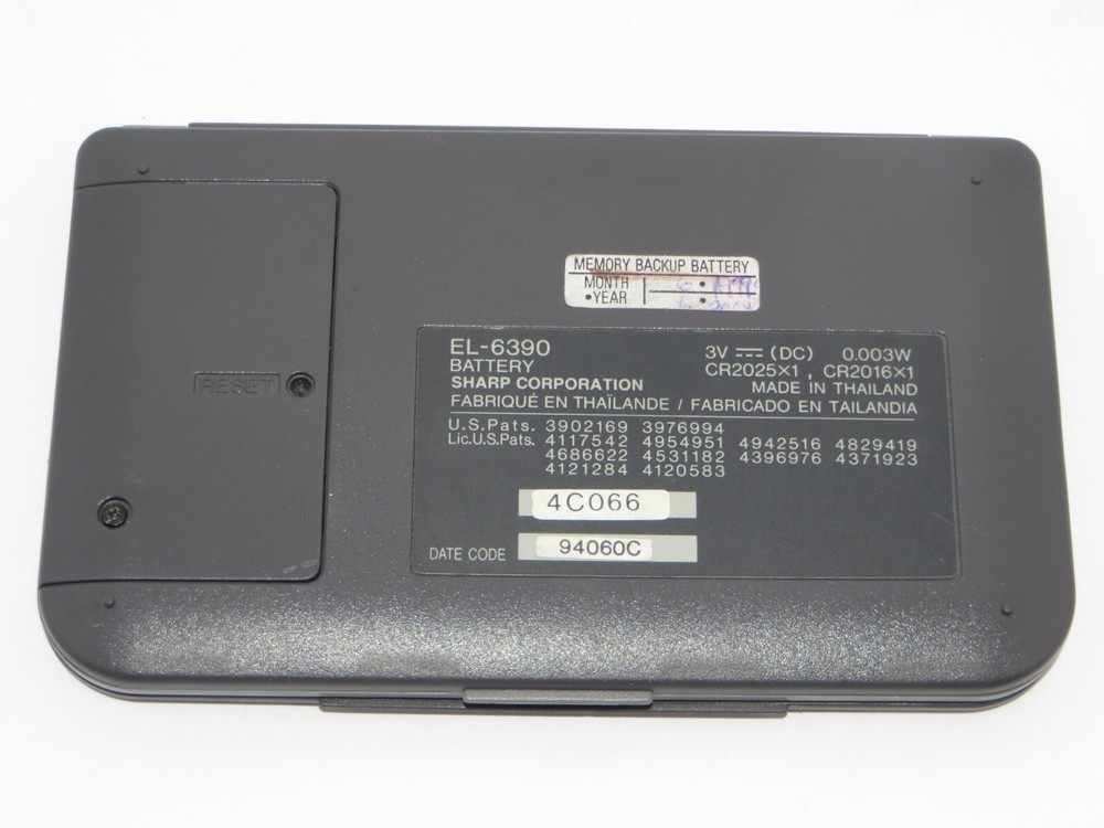 Sharp EL-6390 Memo Master Alarm 600 Electronic Organizer