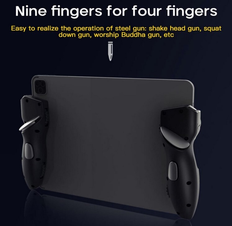 Durable Six-finger operation with physical pulse continuous click Gamepad USA