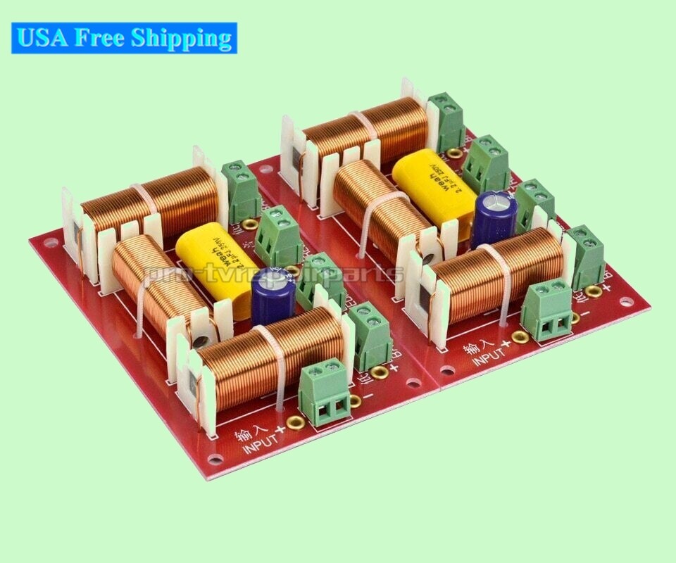 2PCS 200W Speaker 3/4 WAY Crossover Speakers Filter Frequency Divider DIY
