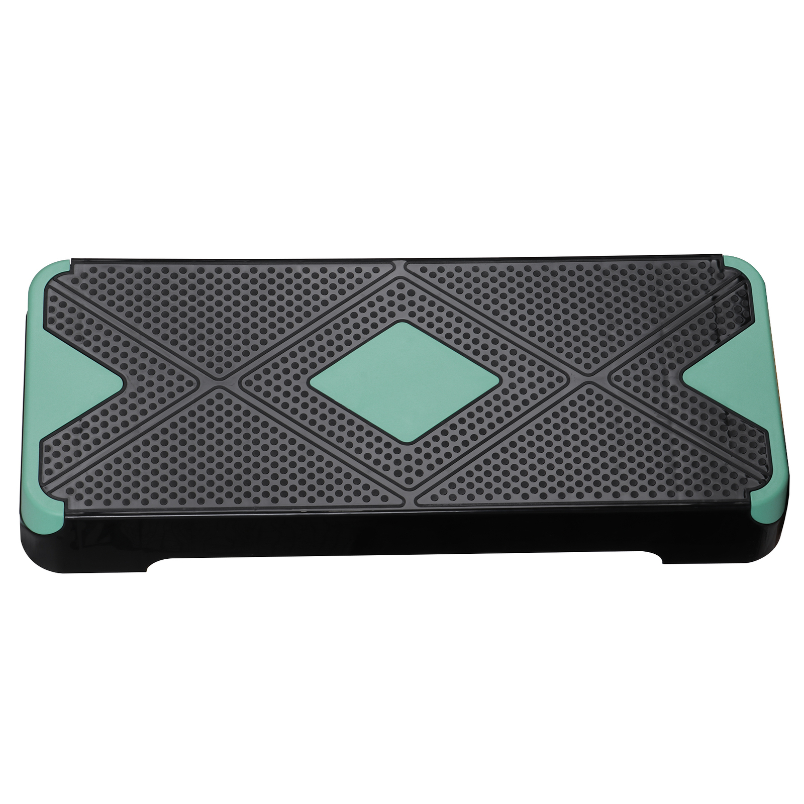 26.5" Aerobic Step Platform Adjustable Exercise Workout Stepper w/4 Risers Green