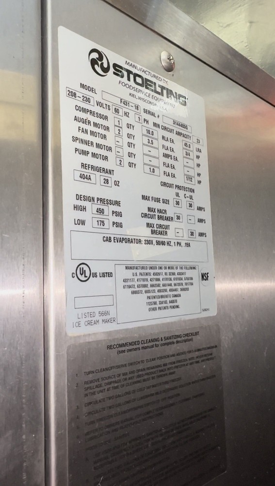 Frozen Yogurt Machine Stoelting