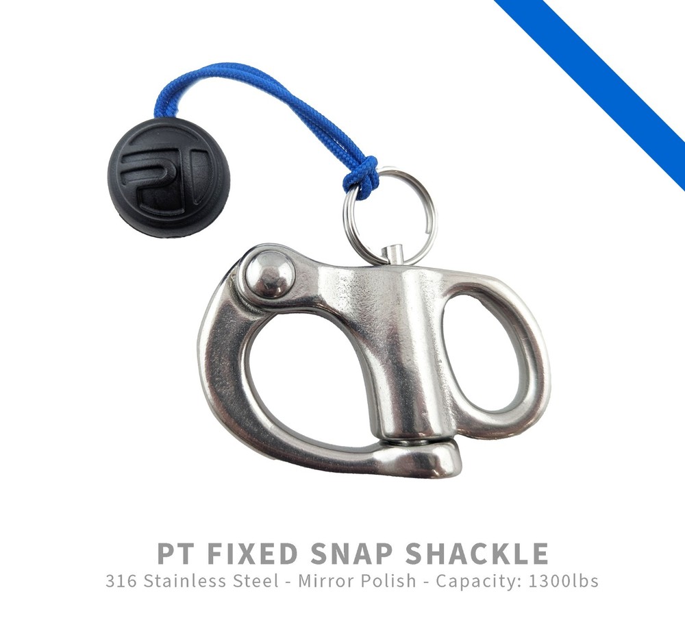 PT Fixed Bail Snap Shackle Quick Release for Rigging - 2.75 in