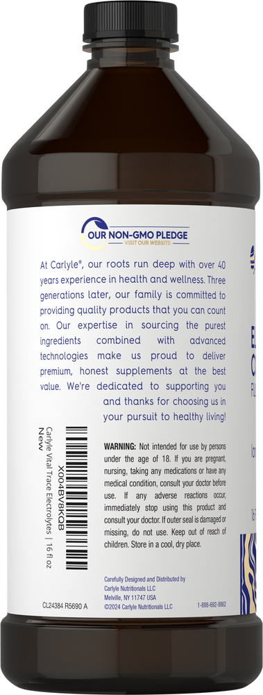 Electrolyte Concentrate | 16 fl oz | Ionic Electrolyte Liquid | by Carlyle