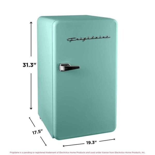 Frigidaire, 3.2 Cu. Ft. Retro Compact Refrigerator, Mint