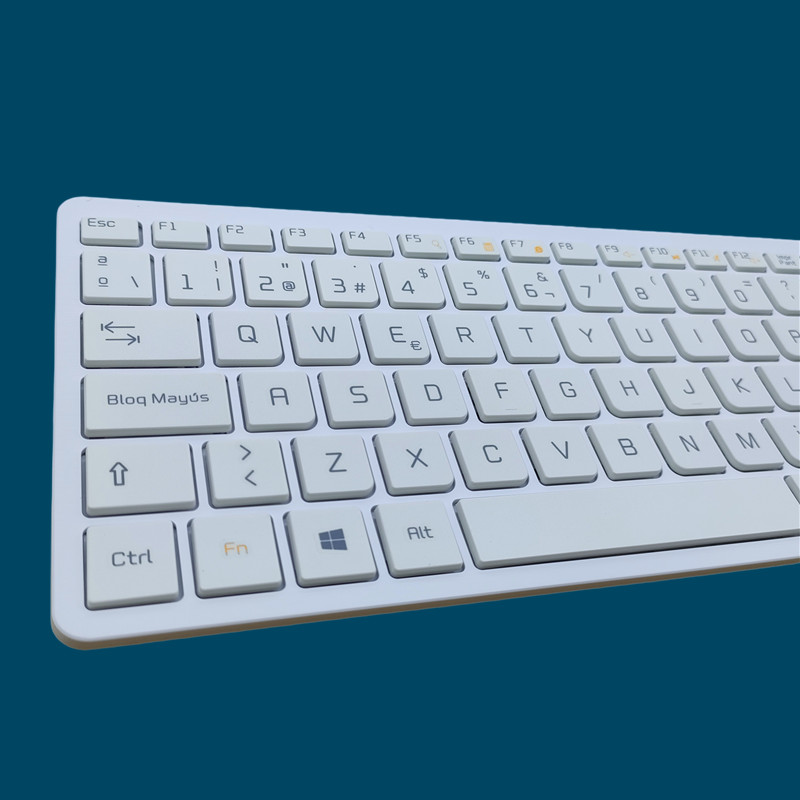 Spanish layout white wireless keyboard for LG