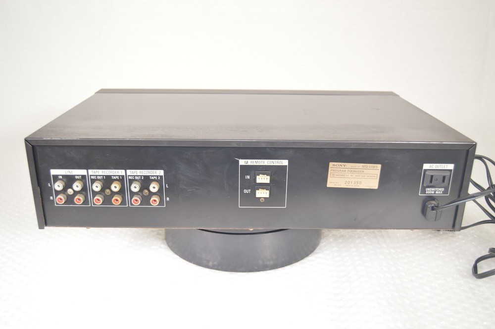 Sony SEQ-333ES Program Equalizer 10-Band Stereo Graphic Equalizer Working