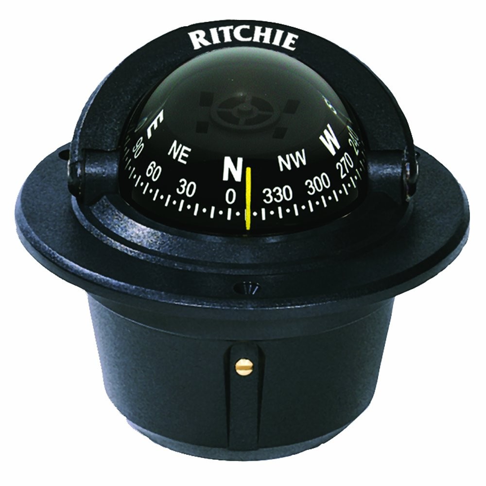Ritchie Navigation 3924978 F-50 Explorer Compass Flush Mount Black
