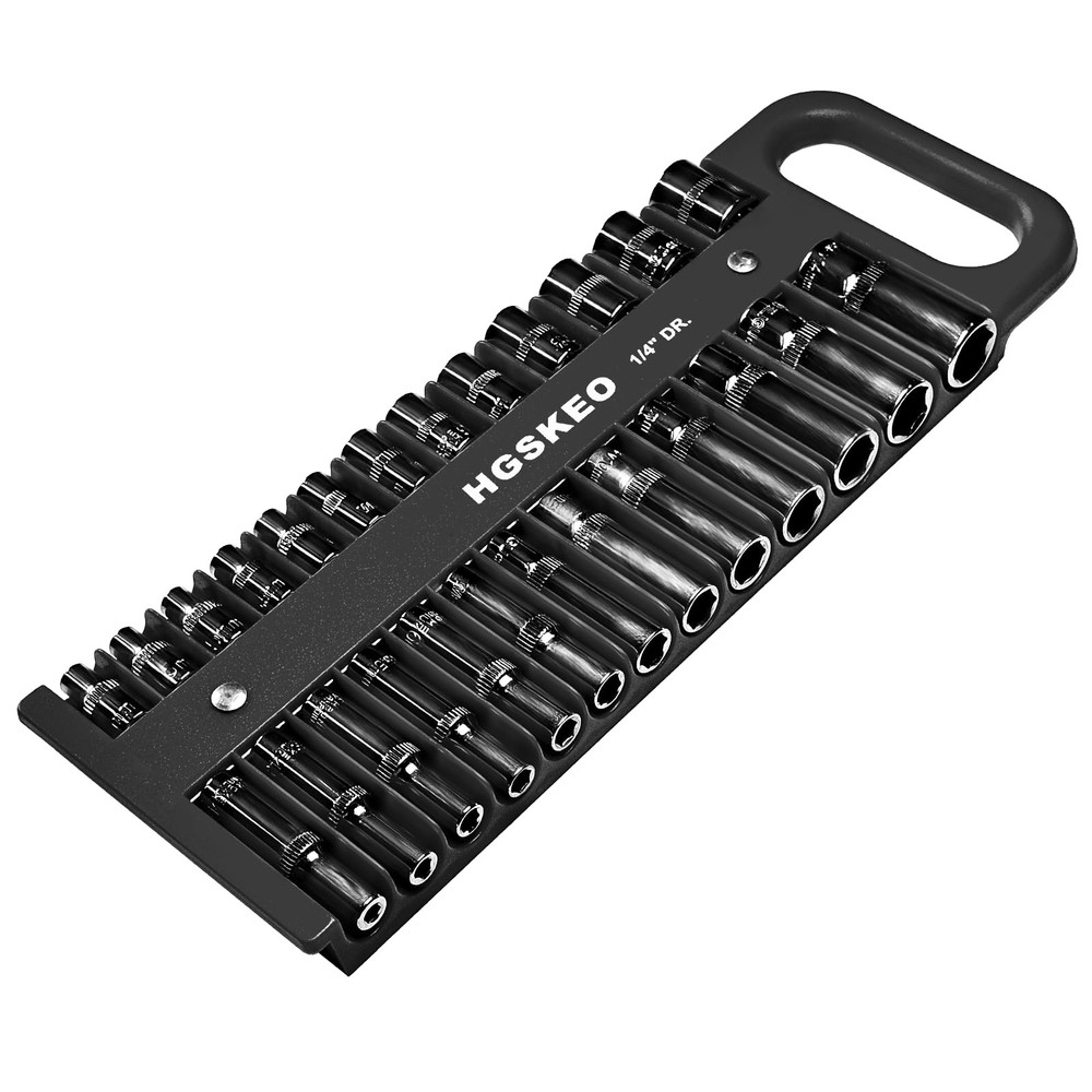 HGSKEO Magnetic Socket Holder Set with Handle, Portable Socket Organizer, Hea...