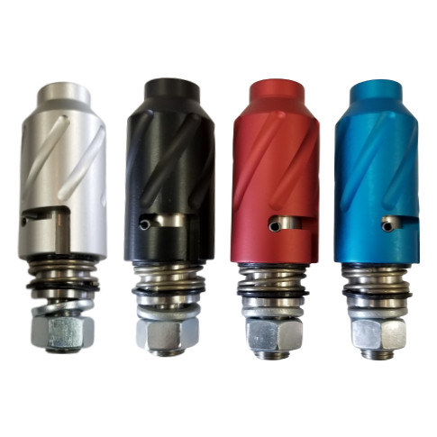 ANODIZED QUICK DISCONNECT COUPLER FOR DUNE SAFETY FLAG WHIP SILVER LAKE GLAMIS