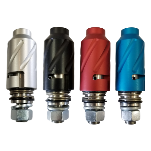 ANODIZED QUICK DISCONNECT COUPLER FOR DUNE SAFETY FLAG WHIP SILVER LAKE GLAMIS