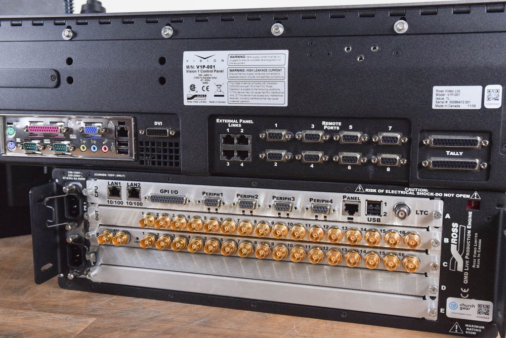 Ross Vision QMD 1 M/E Video Switcher w/ Vision 1 Panel CG00SAA