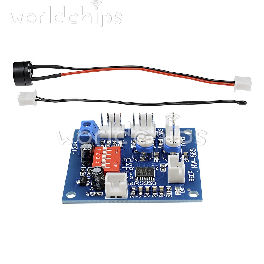 1-10PCS 12V 4Wire PC CPU Fan Temperature Control PWM Fan Speed Controller Module