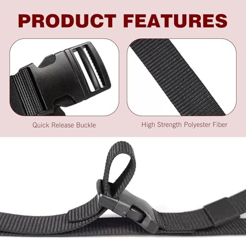 2 PCS Battery Tie Down Strap Hold Down Kit, Multi-functional Adjustable Nylon