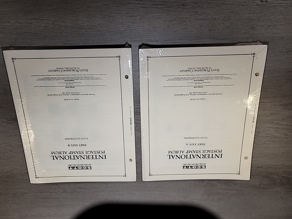 Scott International Supplement Notes #24A & 24B XXIV for Stamps Issued in 1988