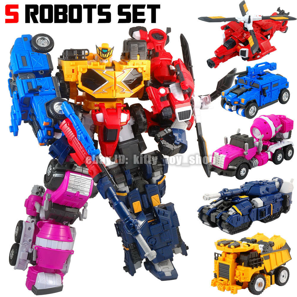 Kids Toy Miniforce Penta X Ranger Robot Bot PENTATRON 5 in 1 Combiner Figures