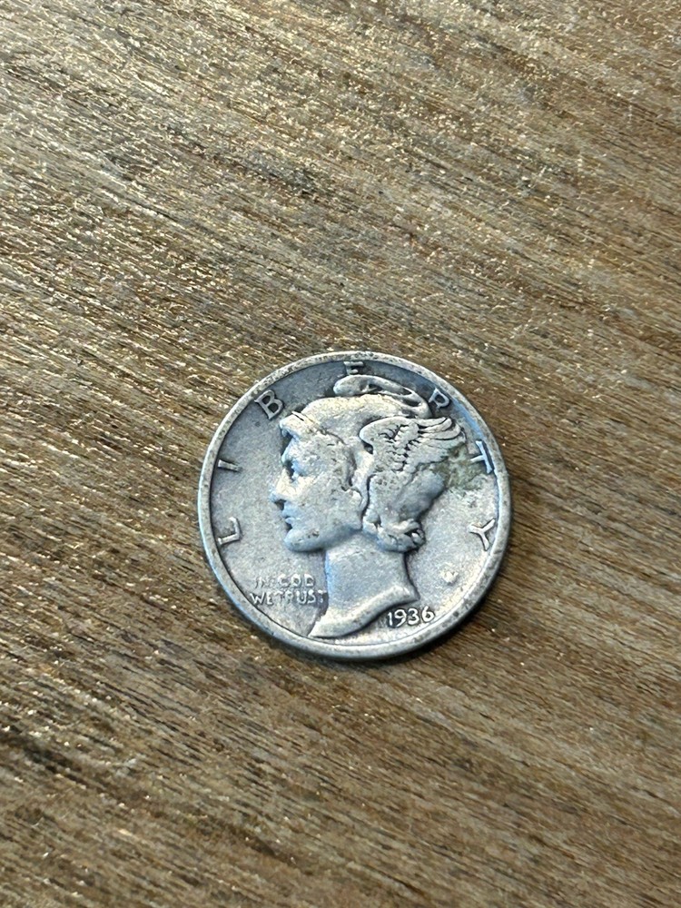 1936 Mercury Dime VF