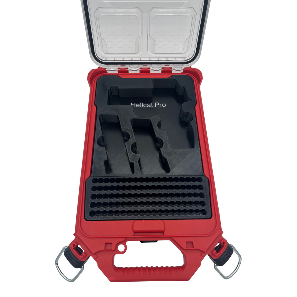Springfield Hellcat Pro w/ Optic Insert for Milwaukee Packout -Holds Mags & Ammo