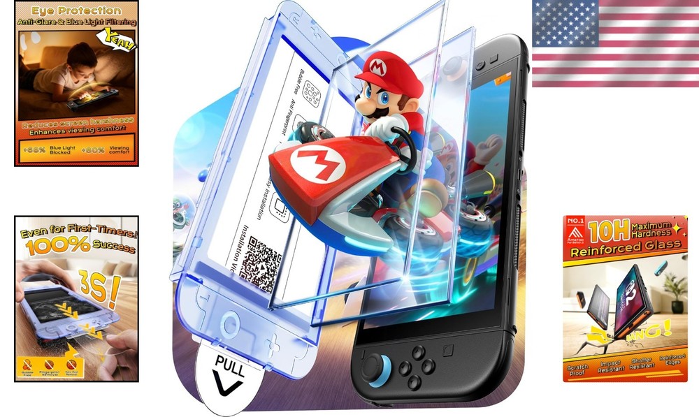 Aerospace-Grade Glass Screen Protector for Nintendo Switch 2