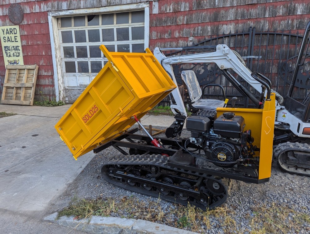 New SDLD25 mini tracked hydraulic dumper 3300# dump