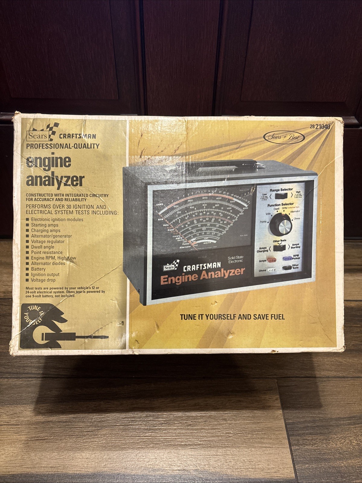 Vintage Sears Craftsman Engine Analyzer 28-21040 w/ Accessories - New old stock