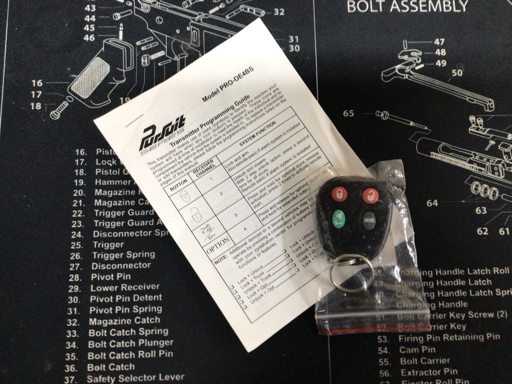 Audiovox PRO-OE4BS replacement remote NEW.