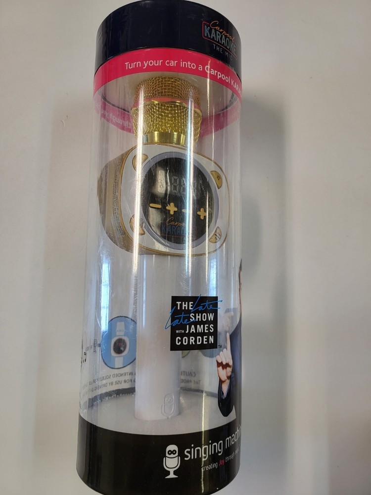 Singing Machine CPK545 Carpool Microphone - White