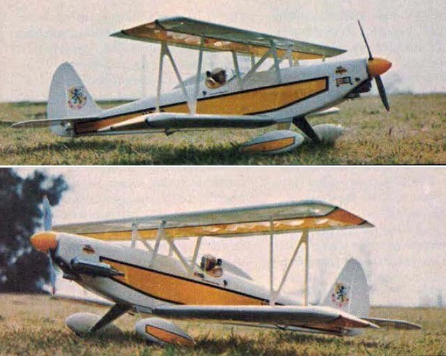 Acro Star Biplane 51" WS RC Model Airplane Plans Templates PDF on USB