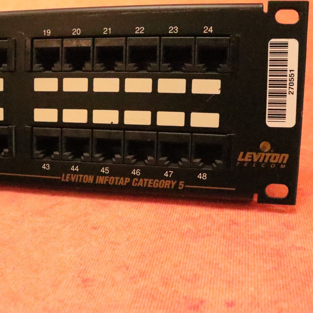 Liviton Telecom INFOTAP CATEGORY 5 Universal 48 PORT Patch Panel