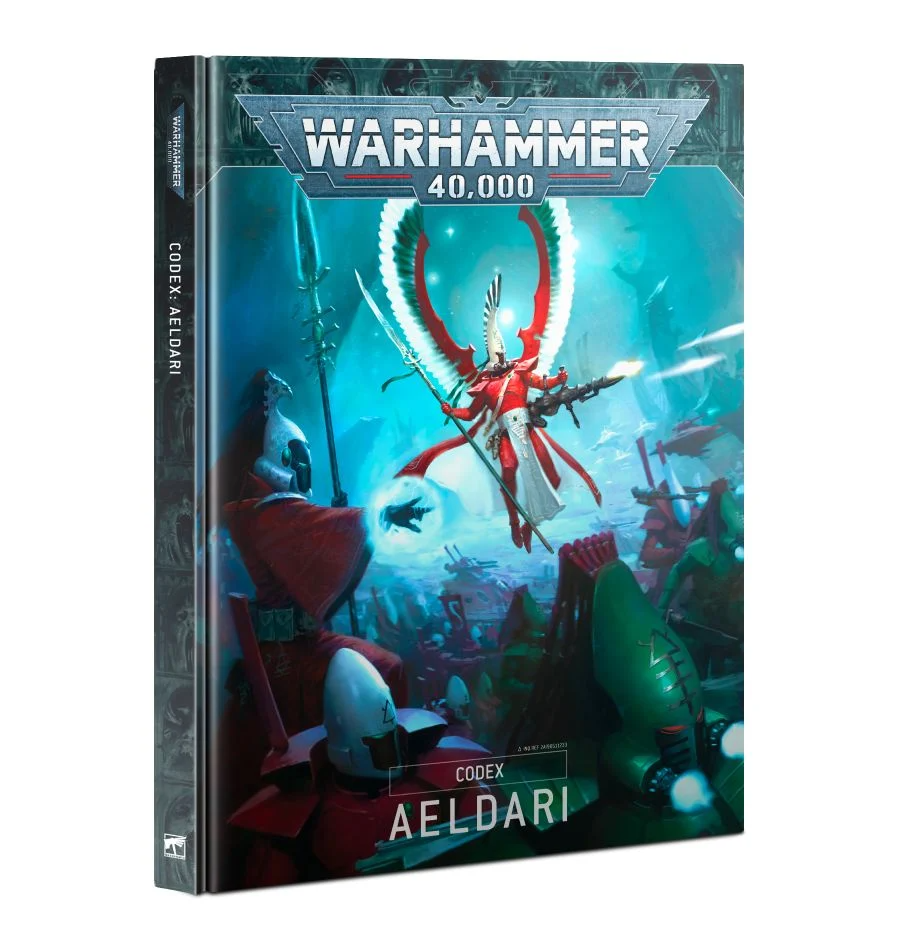 WARHAMMER 40K 40,000 CODEX AELDARI HARDCOVER BOOK SEALED NEW - MISSING BAR CODE