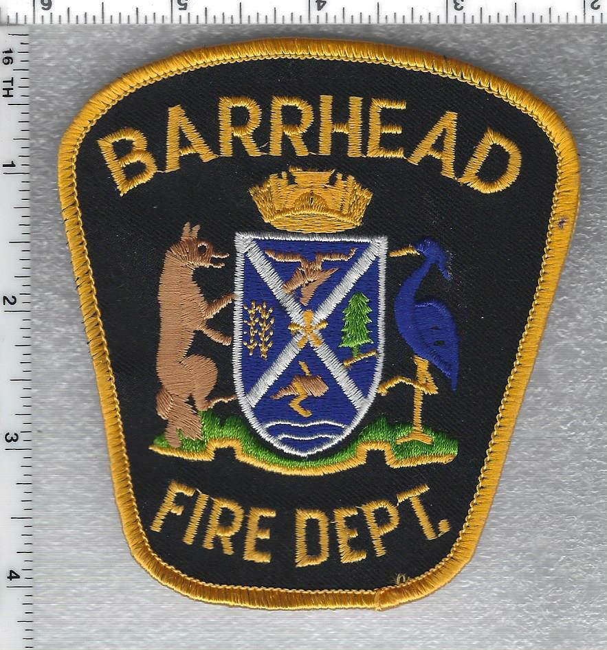 Barrhead Fire Department (Alberta, Canada) Shoulder Patch