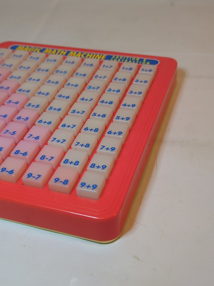 Vintage Magic Math Machine Addition & Subtraction Learning Board Lanard B3
