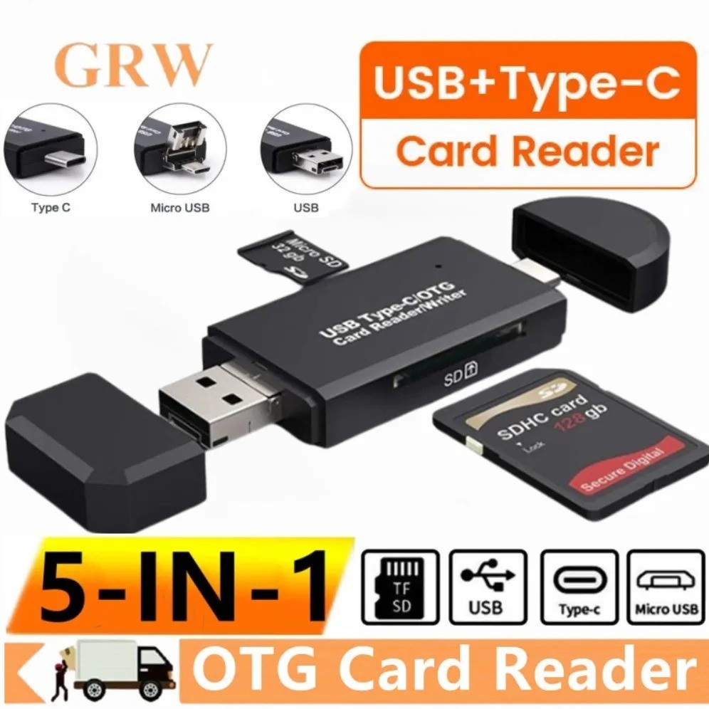Card Reader USB 2.0 Type C Micro TF OTG Smart Memory Adapter Laptop Computer lot